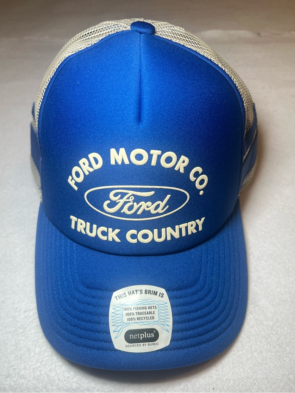 Brixton x  Ford Built Tough Truck Country Snapback Trucker Hat, Blue/Off-White